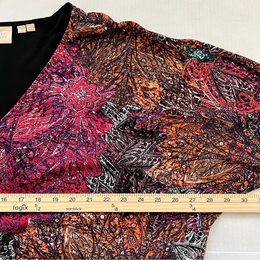 Anthropologie Edme & Esyllte Chromatique Abstract Shift Dress Boho Large - Picture 16 of 16